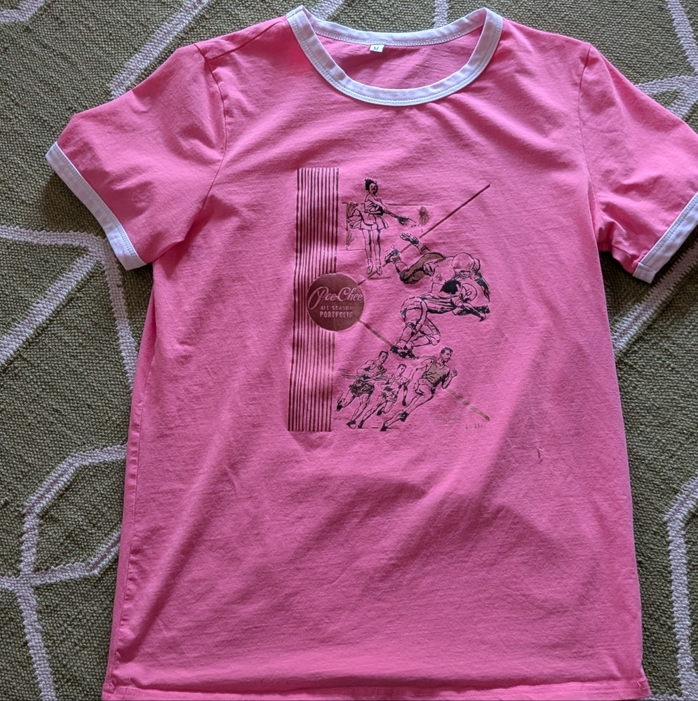Size M Women's Graphic Tee: Pee-chee Folder